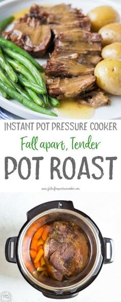 Now you can cook a pressure cooker pot roast in in less than an hour! This easy recipe makes a healthy weeknight meal that cooks quickly in your instant pot or electric pressure cooker! It’s gluten free, paleo and whole 30, and low carb Pressure Cooker Pot Roast, Instant Pot Pot Roast, Pressure Cooker Recipe, Pressure Cooking Recipes, Electric Pressure Cooker Recipes, Healthy Weeknight Meals, Electric Pressure Cooker, Instapot Recipes, Instant Pot Pressure Cooker