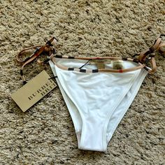 Questions? Leave A Comment Below! Burberry Swimsuit Bikinis, Vintage Burberry Swimsuit Set, Burberry Swimsuit, Burberry Plaid, Pink Polka Dot Dress, Vintage Burberry, Burberry London, Burberry Women, Swim Suit Bottoms