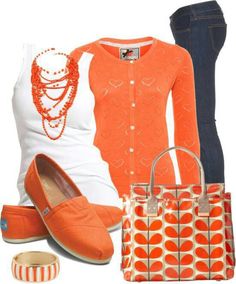 Brown Outfits For Women, Spring Outfits Polyvore, Brown Outfits, Orange Outfit, Stylish Eve, Cardigan White, Outfits Polyvore, Spring Wear, Baseball Outfit