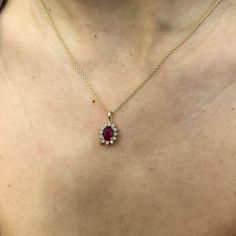 "Ruby And Diamond Pendant / Dainty Ruby Necklace / Geniune Ruby / Coctail Necklace / Diamond Pendant / Anniversary Gift / Gift For Her * Made to Order * Gold Kt: 14K (also available in 18K request) * Available Gold Color: Rose Gold, Yellow Gold, White Gold * Diamond : 0.18ct * Diamond Color-Clarity: F Color VS/SI Clarity * Ruby : 0.80ctw natural ruby * Comes with Jewelry Certificate * Ready for gift * Ready to Ship in 5-10 Business Days ❤ ❤ ❤ Share the Love ❤ ❤ ❤ ❤PIN IT on PINTEREST ❤FOLLOW on Necklace Diamond Pendant, Jewelry Certificate, Necklace Diamond, Ruby Necklace, Diamond Pendant Necklace, Diamond Color, Natural Ruby, Share The Love, Gold Yellow