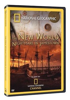 the dvd cover for the new world nightmares in jamestown by national geographic