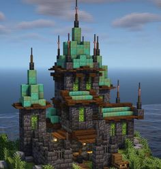 Minecraft Wizard, Minecraft Building Designs, Houses Blueprints, Minecraft Castle Designs, Castle Minecraft, Modern Minecraft Houses, Minecraft Building Guide, Minecraft Village, Minecraft Shaders