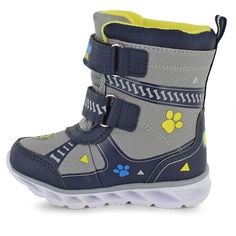 Bundle them up with their favorite hero dogs from Nickelodeon's PAW Patrol. These cute boots have convenient strap closures so they'll have a secure fit as they go out in cold weather. Flashing lights on the outsole are sure to impress, and they'll love showing them off to friends and family alike. synthetic upper colorful graphics and PAW Patrol characters Marshall and Chase on side hook-and-loop strap closures semi-attached tongue keeps out the cold padded interior and footbed lights flash in midsole when you step lightweight and flexible outsole Paw Patrol Characters, Colorful Graphics, Paw Patrol Nickelodeon, Flashing Lights, Cute Boots, Shoe Show, How To Show Love, Paw Patrol, Nickelodeon