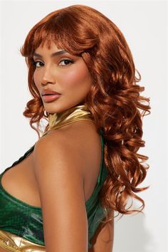 Available In Red. Halloween Accessory Mid Length Wig Curls Short Bangs Sensitive To Heat Final Sale 100% Synthetic Imported California Proposition 65 WARNING: Cancer and Reproductive Harm - www.P65Warnings.ca.gov. | Ciao Bella Costume Wig in Red by Fashion Nova Wig Curls, Red Halloween, Short Bangs, Ciao Bella, Costume Wigs, Halloween Accessories, Women's Costumes, Red Fashion, Mid Length