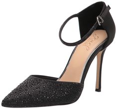 PRICES MAY VARY. Jailene Ankle Strap Stiletto Jewel Badgley Mischka, Badgley Mischka, Special Features, Ankle Strap, For Free, Pumps, Free Shipping, Black