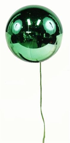 70mm Shiny Ball Ornament on Wire: Emerald Green (12) - XH821906 - The Wreath Shop Emerald Green Tree, Emerald Christmas, Plastic Ball, Wreath Making Supplies, Green Trees, Ball Ornaments, Christmas Decorating, Christmas Balls, How To Make Wreaths