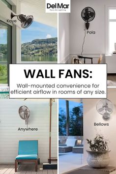 Save floor space without sacrificing comfort Wall Fans