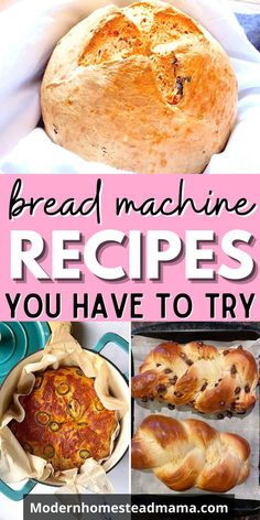 bread machine recipes you have to try