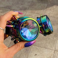 Rainbow Oil Spill Kaleidoscope Goggles New/ Unworn Tags: Glasses Steampunk Burning Man Trippy Refraction Crystal Eyewear Future Eyes Holes H0les Rave Festival Fashion Colorful Rainbow Trip Out Dollskill Accessories Women’s Men’s Girls Butterfly Hair Accessories, Festival Costume, Rave Accessories, Burberry Classic, Oil Spill, Music Festival Outfits, Oil Slick, Rave Festival