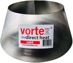 a close up of a metal object with a label on it that says vorte