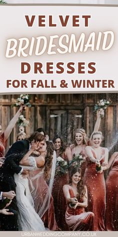 bridesmaid dresses for fall and winter by velvett, dressmaker