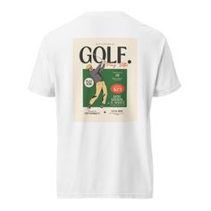 Step back in time and tee off in style with the "Vintage Fairway Classic Tee." This premium tee shirt captures the essence of retro golf fashion, combining a nostalgic feel with a modern twist. Designed for both avid golfers and vintage style enthusiasts, this shirt features a unique graphic that celebrates the classic era of golf. Made from high-quality materials, it ensures comfort and durability, whether you're on the course or just showcasing your love for the game. Perfect for casual wear or a day at the club, the Vintage Fairway Classic Tee is a must-have for anyone who appreciates the timeless appeal of golf. Classic Short Sleeve Golf T-shirt, Golf T-shirt With Graphic Print And Short Sleeves, Golf Graphic Print Crew Neck T-shirt, Graphic Cotton T-shirt For Golf, Graphic Print Crew Neck T-shirt For Golf, Cotton Graphic Tee For Golf, Crew Neck T-shirt With Graphic Print For Golf, Classic Crew Neck Golf Top, Sporty Graphic Print Golf T-shirt