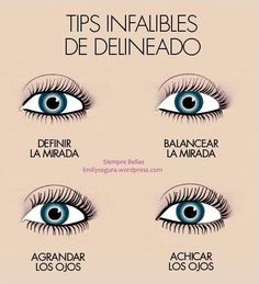 Tipos de delineado para definir, balancear, agrandar o achicar.. buenazo #eyeliner #tips #blogger www.thinkinfashion.com.mx Eyeliner Tips, Black Eyeshadow, Makeup Class, Mascara Tips, How To Apply Mascara, Perfect Eyes, Gel Liner, Black Eyeliner, Glitter Eyeshadow