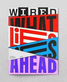 the cover of wired what it is, with different colors and shapes on top of each other