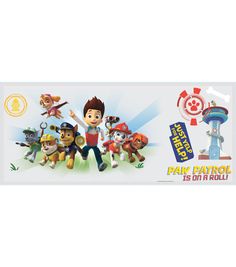 the paw patrol is on a roll with an image of some cartoon characters in it