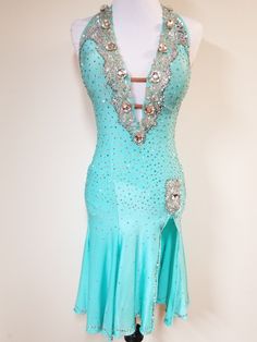 Ice Princess Salsa Dresses, Dore Designs, Ballroom Standard Dress, Full Bodysuit, Ballroom Dance Dress, Ballroom Costumes, Latin Ballroom Dresses, Salsa Dress, Ballroom Dresses