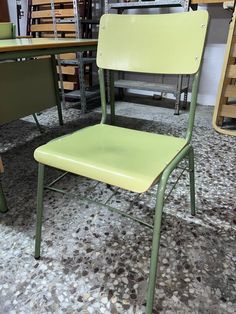 ✅ Ref. C7423  Silla de colegio con la estructura principal hecha de metal color verde y la parte del asiento y del respaldo de madera. En la parte baja de la silla tiene una bandeja de rejilla, ideal para colocar libros o apuntes, por ejemplo. Se trata de la típica silla de colegio, la cual podemos utilizar tanto en casa, como también en salas de estudio, academias o centros de enseñanza. Se encuentra en buenas condiciones como se puede ver en las fotografías.  **Disponemos de 10 unidades y el precio es por unidad.  📐 Medidas (ancho x fondo x alto): 46x46x86cm.       Recogida en tienda gratuita Calle Alfafar, s/n, 03158 - Catral, España Ver Mapa      GARANTÍA DE CONFIANZA -- Confía en nosotros -- Tenemos más de 5 años de experiencia vendiendo productos de Segunda Mano y enviándolos a toda Cardiff, S N, Metal Color, Art