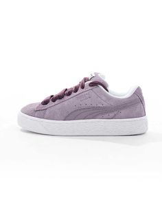 Shoes by Puma Lace-up and head out Low-profile design Lace-up fastening Padded tongue and cuff Signature PUMA branding Durable rubber outsole Textured grip tread Formal Dresses Graduation, Cocktail Dress Formal, Puma Suede, Winter Party Dress, Long Sleeve Floral Dress, Sweaters And Leggings, Purple And White, Satin Slip Dress, Vacation Dresses