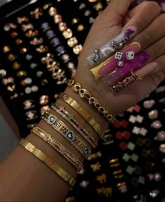 Girly Bracelets, Dope Jewelry Accessories, Nails Only, Dope Jewelry, Jewelry Lookbook, Nail Shop