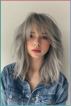 Rock a Curly Pixie Cut that’s perfect for round faces, offering a chic and playful look. This cut showcases your curls with a modern, easy-to-maintain style. Click the pin and follow us for more curly hair inspiration! #CurlyPixieCut #RoundFaceStyles #ChicCurls #HairInspo #PixieCut Hiding Gray Hair, Gray Bangs, Hair Slugging, Gray Hair Natural, Silver Hairstyles, Platinum Pixie Cut, Ash Grey Hair, Long Silver Hair