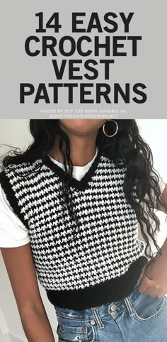 Vests Aesthetic, Easy Crochet Vest, Crochet Vest Patterns, Crochet Vest Outfit, Crochet Vest Pattern Free, Crochet Cardigan Tutorial, Crochet Quotes, Vest Patterns, Crochet Vests