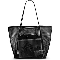 New Product Mesh Mesh Lining No Closure Closure Machine Wash Large Storage Space: 15.76.713.8 Inches Mesh Tote Bag, Enough For 5 Beach Towels, Ipad Mini, Keys, Phone, Water Bottles, Toys, Sunglasses, Magazine, Etc. A Very Spacious Mesh Beach Bag Designed For Family Use At The Beach, Shopping, Pool Or Vacation Trip. Simple & Stylish: Mesh Tote With Simple And Elegant Design Can Be Matching All Clothes, It Will Make People Dazzling In Any Occasion, And Make You Full Of Energy All Day. Odor-Free & Black Beach Bag, Boat Bag, Mesh Beach Bags, Mesh Tote Bag, Black Beach, Casual Tote Bag, Casual Tote, Mesh Bag, Shoulder Tote Bag