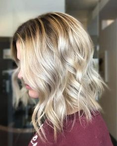 Bobs For Thinning Hair, Hairstyles For Women Straight Hair, Lob Ideas, Straight Hair Highlights, Medium Shag Hairstyles, Women Straight Hair, Short Haircuts Shoulder Length, Shoulder Length Hairstyles, Shoulder Length Blonde