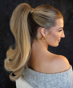 Ponytail Wedding Hairstyles, Ponytail Wedding, Bridesmaid Hair Inspo, Wedding Ponytail, Barbie Ponytail, Voluminous Ponytail, Easy Updo Hairstyles