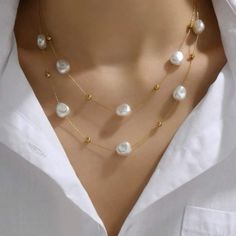 Stunning Faux Pearl Decor Layered Necklace! Perfect For A Holiday Gift! Stainless Steel/One-Size Pearl Decor, Layered Necklace, Girls Best Friend, Necklace For Women, A Holiday, Layered Necklaces, Womens Jewelry Necklace, Faux Pearl, Womens Necklaces