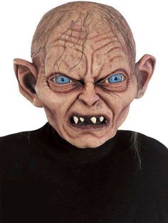 Gollum Mask- Lord Of The Rings - costumesupercenter.com Gollum Costume, Lotr Gollum, The Hobbit Gollum, Gollum Smeagol, Mascaras Halloween, Head Mask, Book Report, Masked Man, Costume Mask