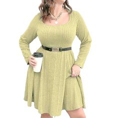 Plus Size Sweater Dress Womens Plus Size A Line Wrap Sweater Dress Sweater Dress in Plus Size Fall Sweater Dress Purple 3XL Plus Size Sweater Dress, Fall Sweater Dress, Wrap Sweater Dress, Plus Size Sweater, Plus Size Fall, Dress Sweater, Womens Knit Dresses, Fall Sweater, Plus Size Sweaters