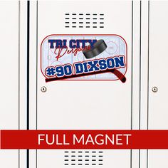 the full magnet logo is on the back of this locker