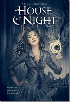 the cover to house of night, featuring a woman in a black dress holding a key