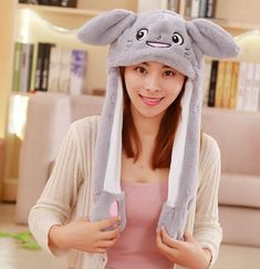 Color: 16, Ships From: China, Size: 30x50cm Kids Toys For Christmas, Balloon Hat, Hat Cartoon, Plush Hat, One Piece Jumper, Bunny Hat, Funny Hats, Funny Toys, Retro Costume