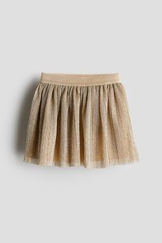 Skirt in shimmery metallic woven fabric. Elasticized waistband and gathered seam at top for added volume. Lined. Metallic Skirt, Sweater Blazer, Suits And Jackets, Blouse Pants, Jean Accessories, Kids Outerwear, Sleepwear & Loungewear, Maternity Wear, Swimwear Accessories