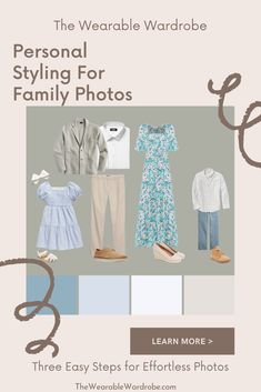 the wearable wardrobe personal styling for family photos