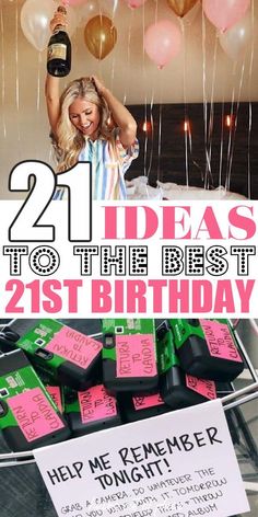 a birthday party with pink and green balloons