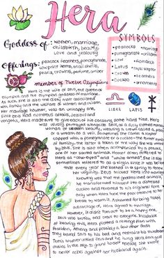 a drawing of a woman with flowers in her hair and words on the back of it