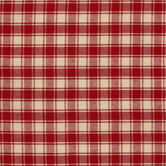 a red and white plaid fabric