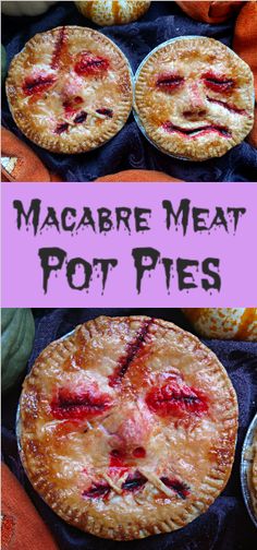 Creepy Pie, Meat Pot Pie, Savory Halloween Food, Party Dinners, Creepy Food, Meat Pie Recipe, Halloween Food Dinner