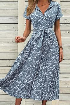 Cream Midi Dress, Tie Waist Maxi Dress, Floral Frocks, Floral Chiffon Maxi Dress, Blouse Neck Designs, Midi Short Sleeve Dress, Cotton Midi Dress, Maxi Dress Cotton, Frock Design