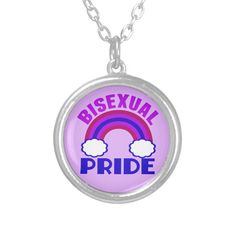 Bisexual Pride Silver Plated Necklace, Adult Unisex, Size: Small, Plum / Dark Violet / Medium Blue Kinds Of Hats, Bisexual Flag, Dark Violet, Pretty Purple, Silver Plated Necklace, Accessories Jewelry Necklace, A Rainbow, Medium Blue, Note Pad