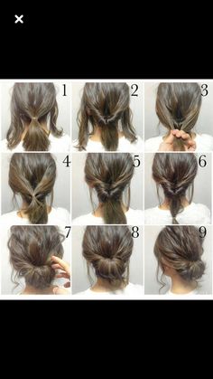 Chignon Facile  #chignon #facile Easy Chignon, Prom Hair Updo, Chignon Hair, Peinados Fáciles Para Cabello Corto, Cough Remedies, Low Bun, Makeup Homecoming, Penteado Cabelo Curto, Bridesmaid Makeup