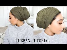 Hair Turban Tutorial, How To Make Turban, Tie A Turban, Headwrap Hairstyles, Jersey Turban, African Hair Wrap