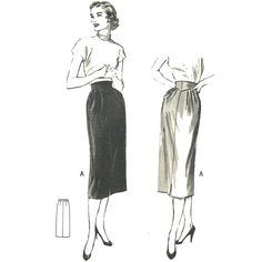 two women's skirts, one in black and white, the other in grey