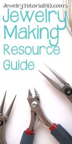 the jewelry making resources guide is open and ready to be used by someone with special tools