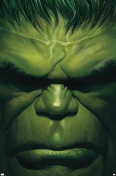 the incredible hulk face is shown in this image