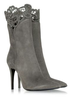 Grey boots Grey Accessories, Grey Matter, Gray Boots, Grey Suede Boots, Grey Ankle Boots, Womens Black Booties, Ladies Boots, Suede High Heels, Grey Boots