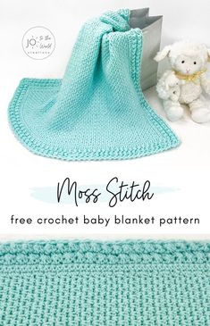 the crochet baby blanket pattern is easy to make