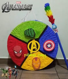 the avengers pinata is made out of paper